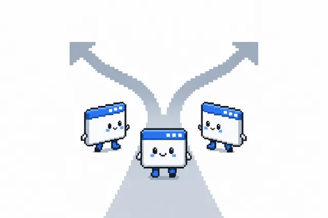 Pixel art Shijima-Qt mascot beside Linux desktop windows, a Wayland warning sign, and a second monitor